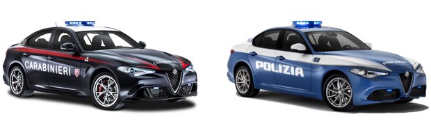 Carabinieri and Polizia Cars