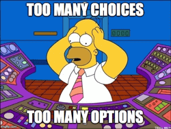 Too many choices meme